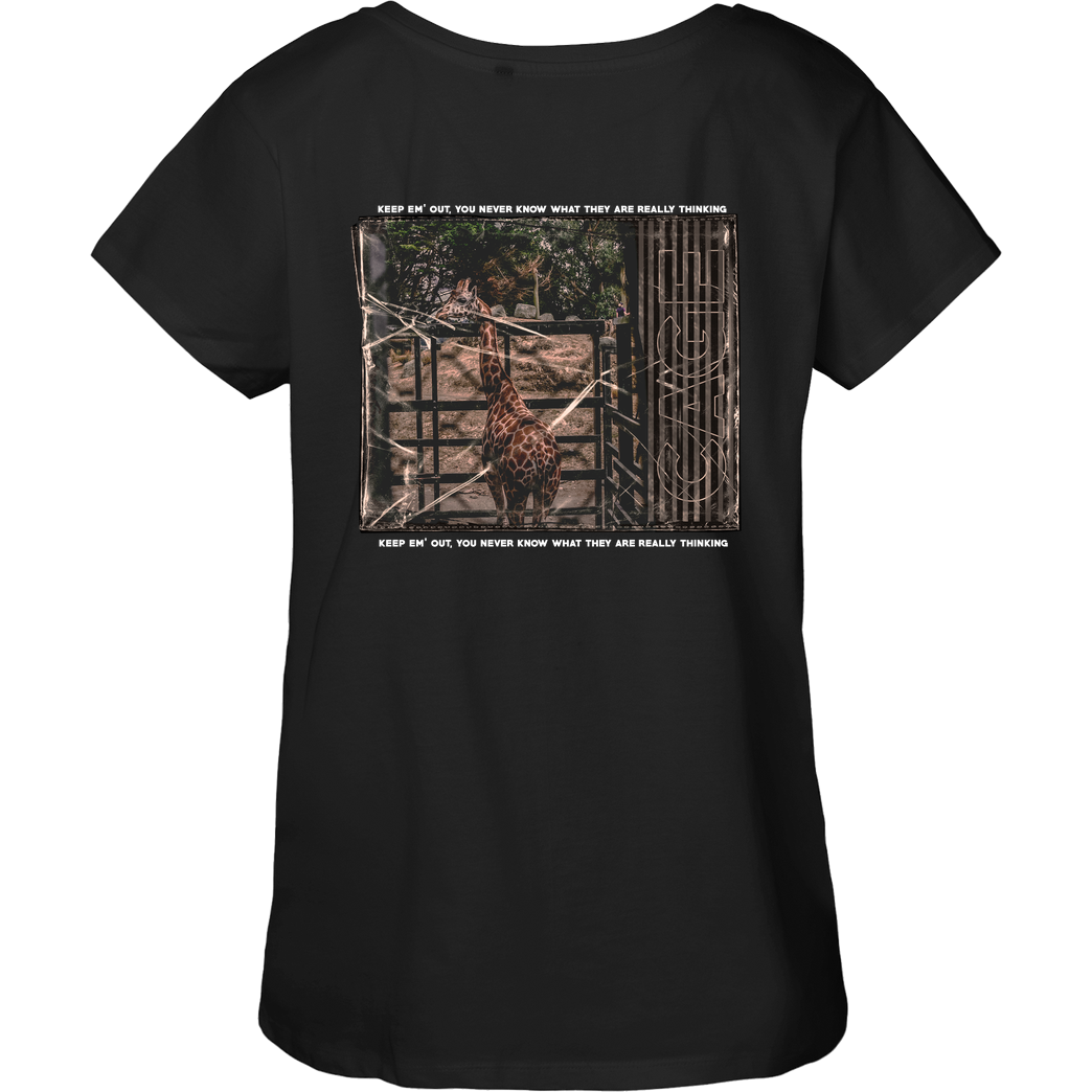 Vaspel Vaspel - VSPL Cage T-Shirt Fairtrade Loose Fit Girlie - black