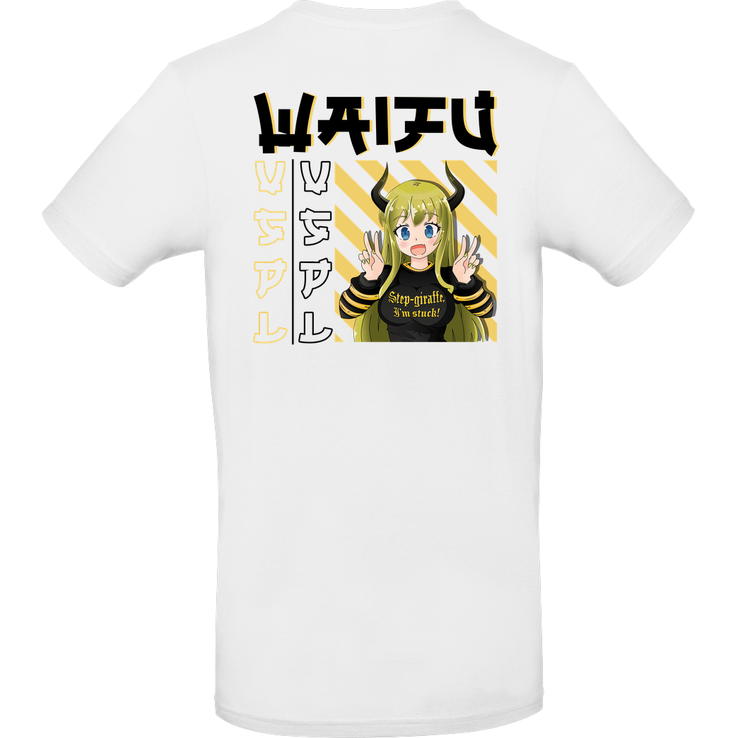Vaspel Vaspel - Waifu-Black T-Shirt B&C EXACT 190 -  White