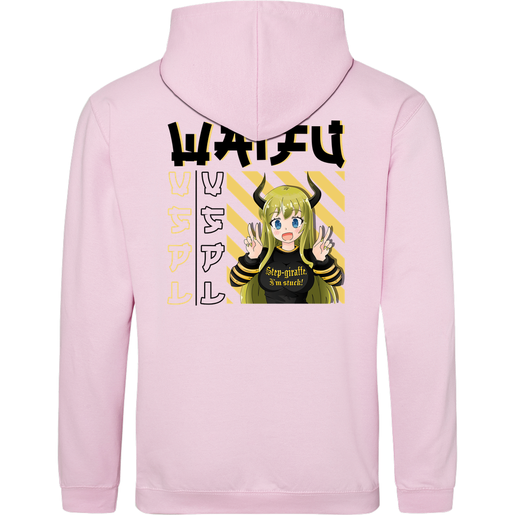 Vaspel Vaspel - Waifu-Black Sweatshirt JH Hoodie - Rosa
