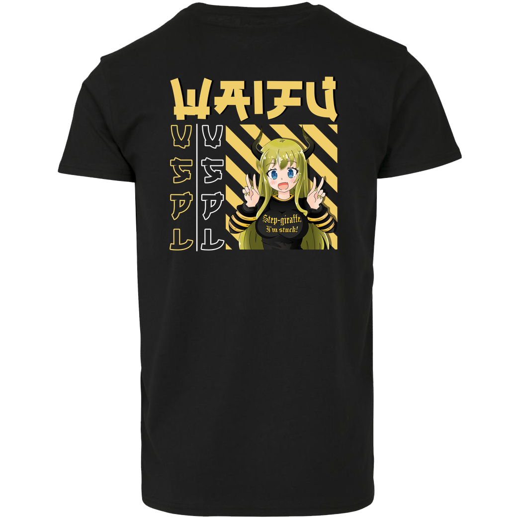 Vaspel Vaspel - Waifu-White T-Shirt House Brand T-Shirt - Black