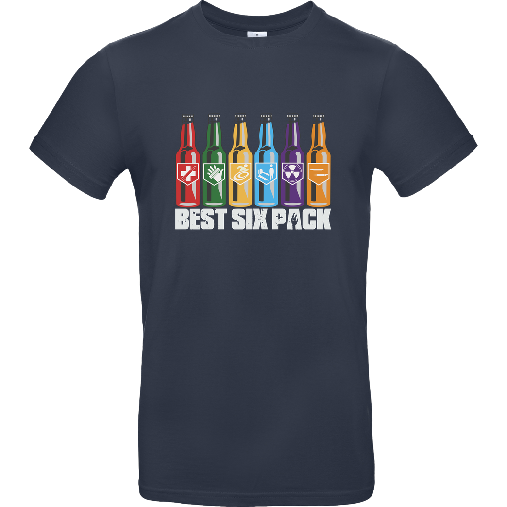 veKtik veKtik - Best Six Pack T-Shirt B&C EXACT 190 - Navy