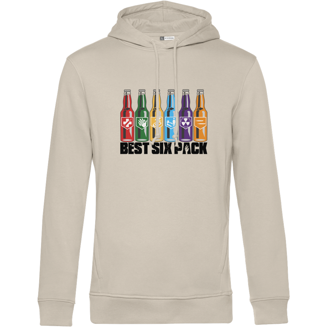 veKtik veKtik - Best Six Pack Sweatshirt B&C HOODED INSPIRE - Off-White
