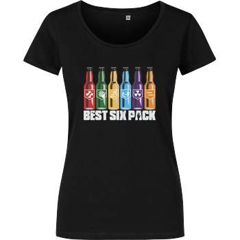 veKtik - Best Six Pack Girlshirt schwarz