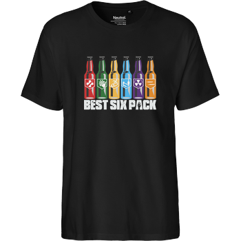veKtik - Best Six Pack Fairtrade T-Shirt - black