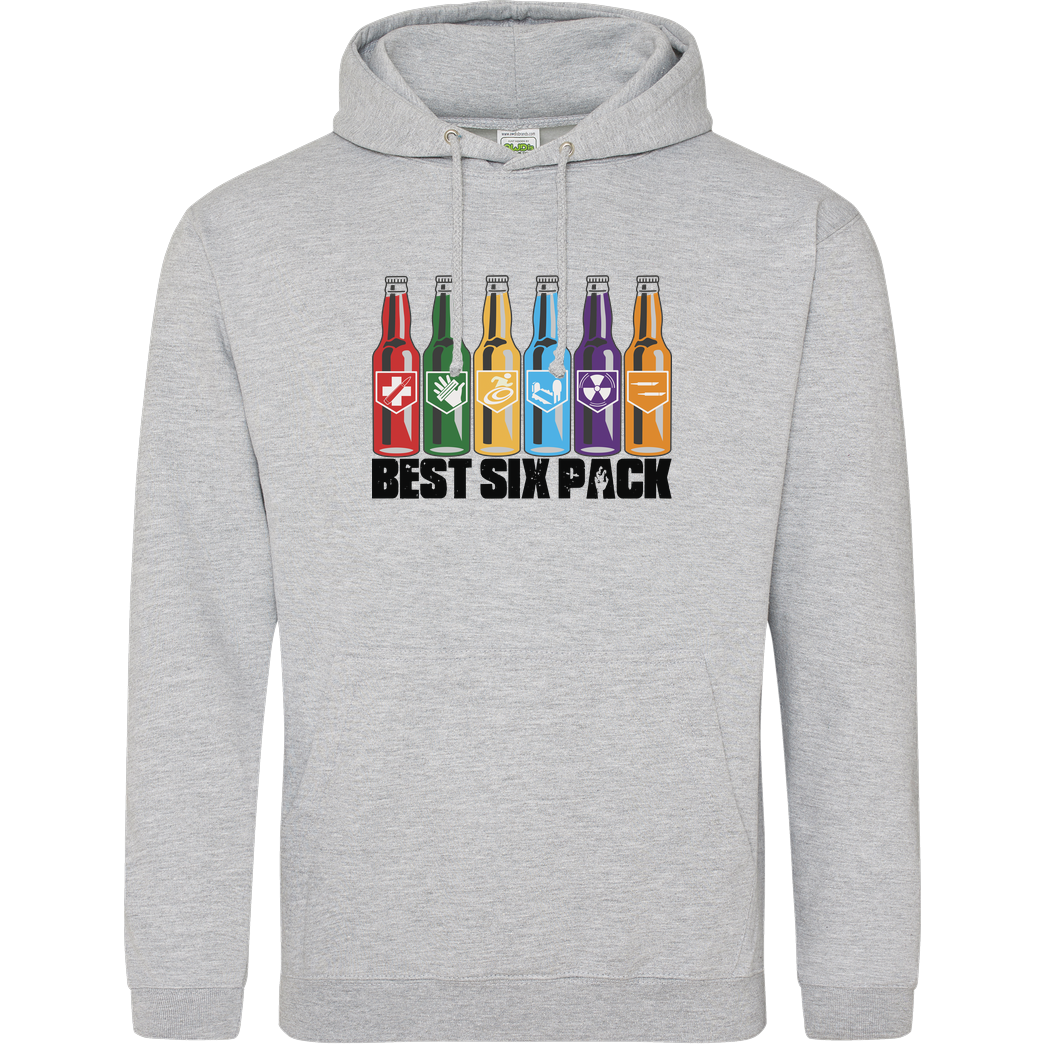veKtik veKtik - Best Six Pack Sweatshirt JH Hoodie - Heather Grey