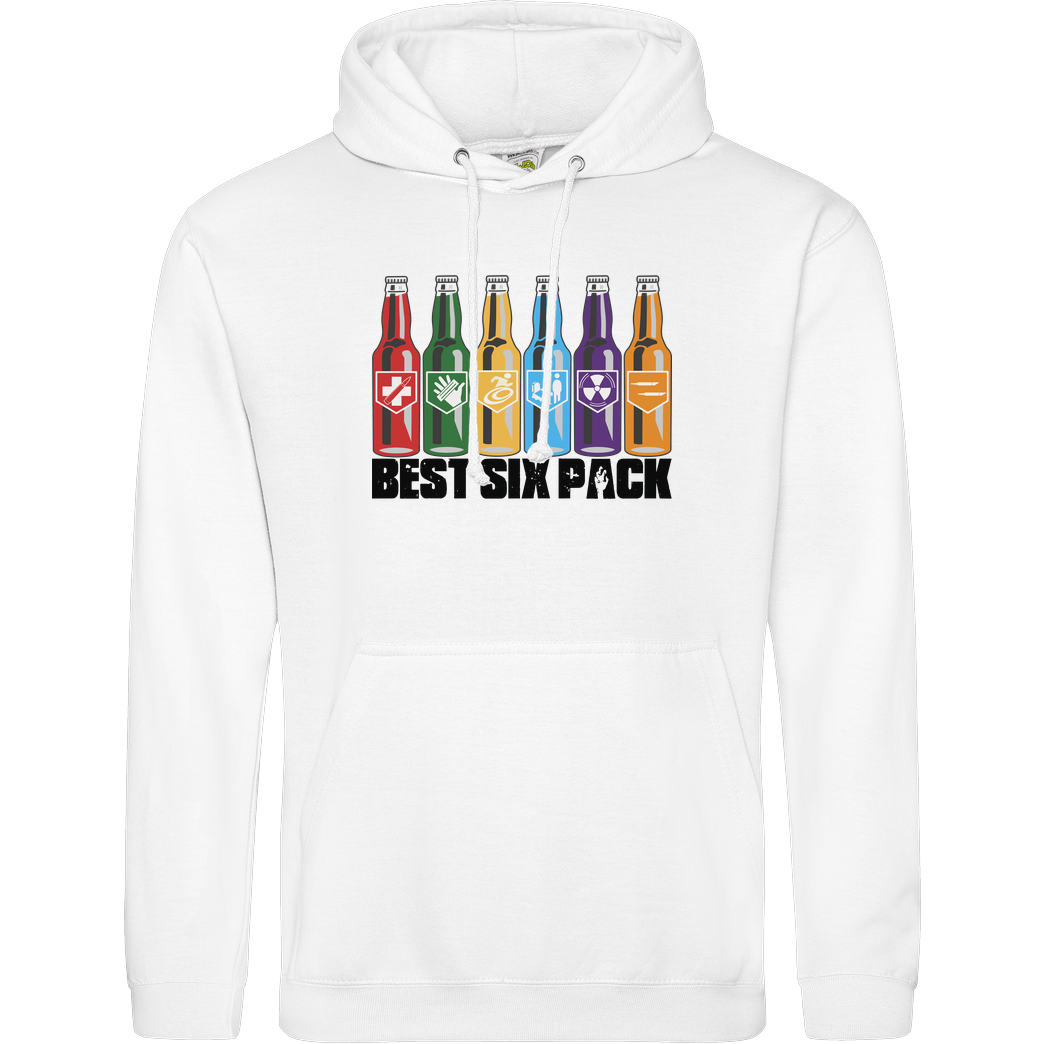 veKtik veKtik - Best Six Pack Sweatshirt JH Hoodie - Weiß