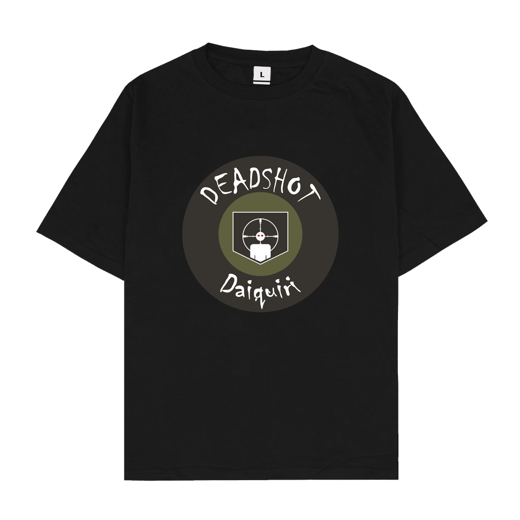 veKtik veKtik - Deadshot Daiquiri T-Shirt Oversize T-Shirt - Black