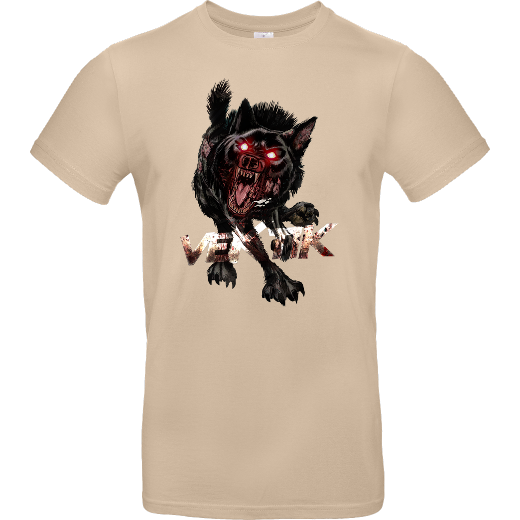 veKtik veKtik - Hellhound T-Shirt B&C EXACT 190 - Sand