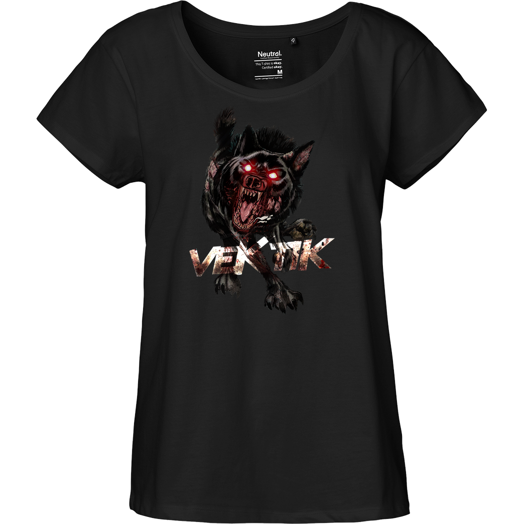 veKtik veKtik - Hellhound T-Shirt Fairtrade Loose Fit Girlie - black