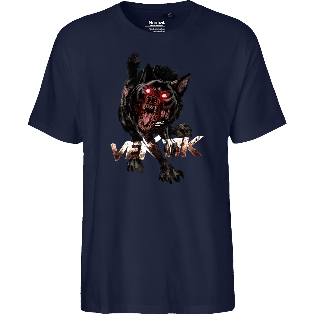 veKtik veKtik - Hellhound T-Shirt Fairtrade T-Shirt - navy