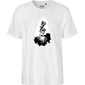 treble clef Fairtrade T-Shirt - white