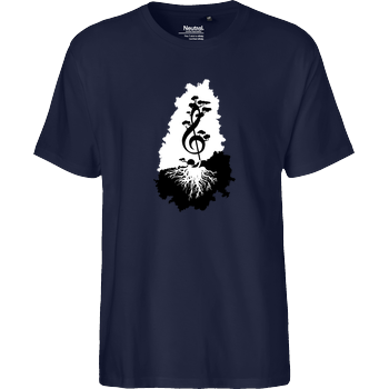 treble clef Fairtrade T-Shirt - navy