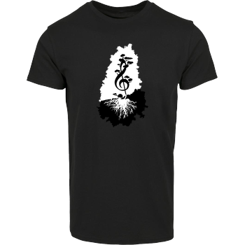 treble clef House Brand T-Shirt - Black