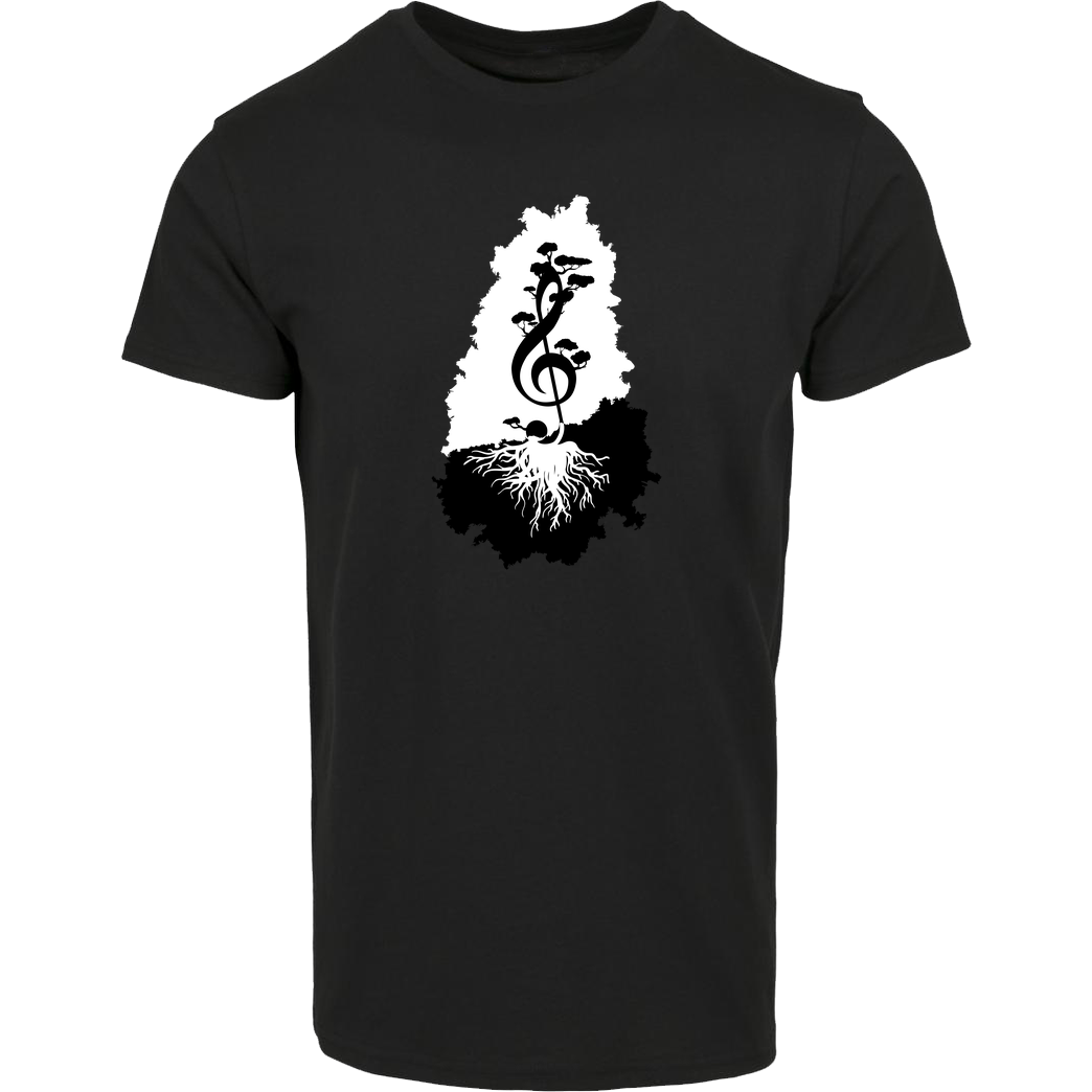 Lone Lobo treble clef T-Shirt House Brand T-Shirt - Black