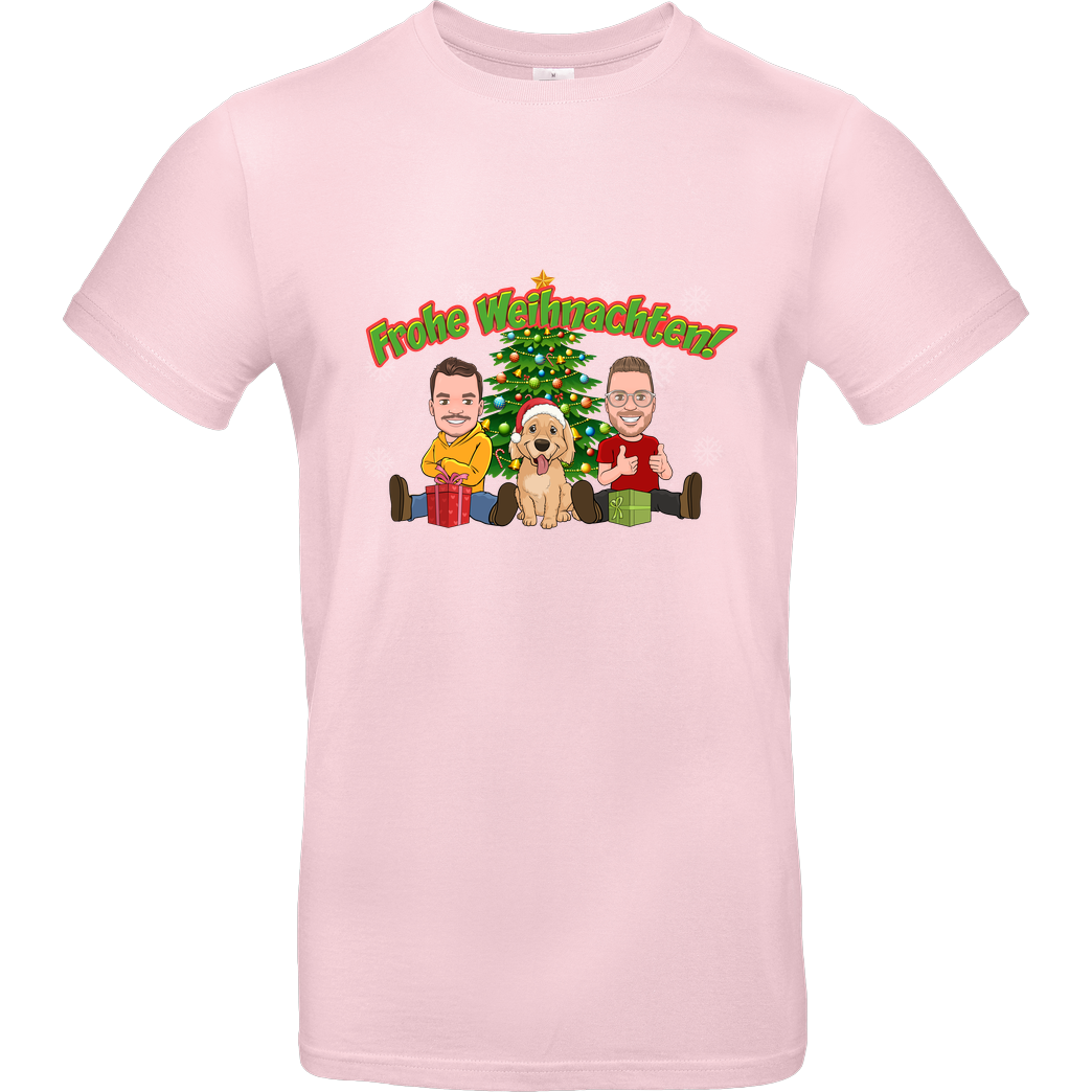 WASWIR WASWIR - Weihnachten T-Shirt B&C EXACT 190 - Light Pink