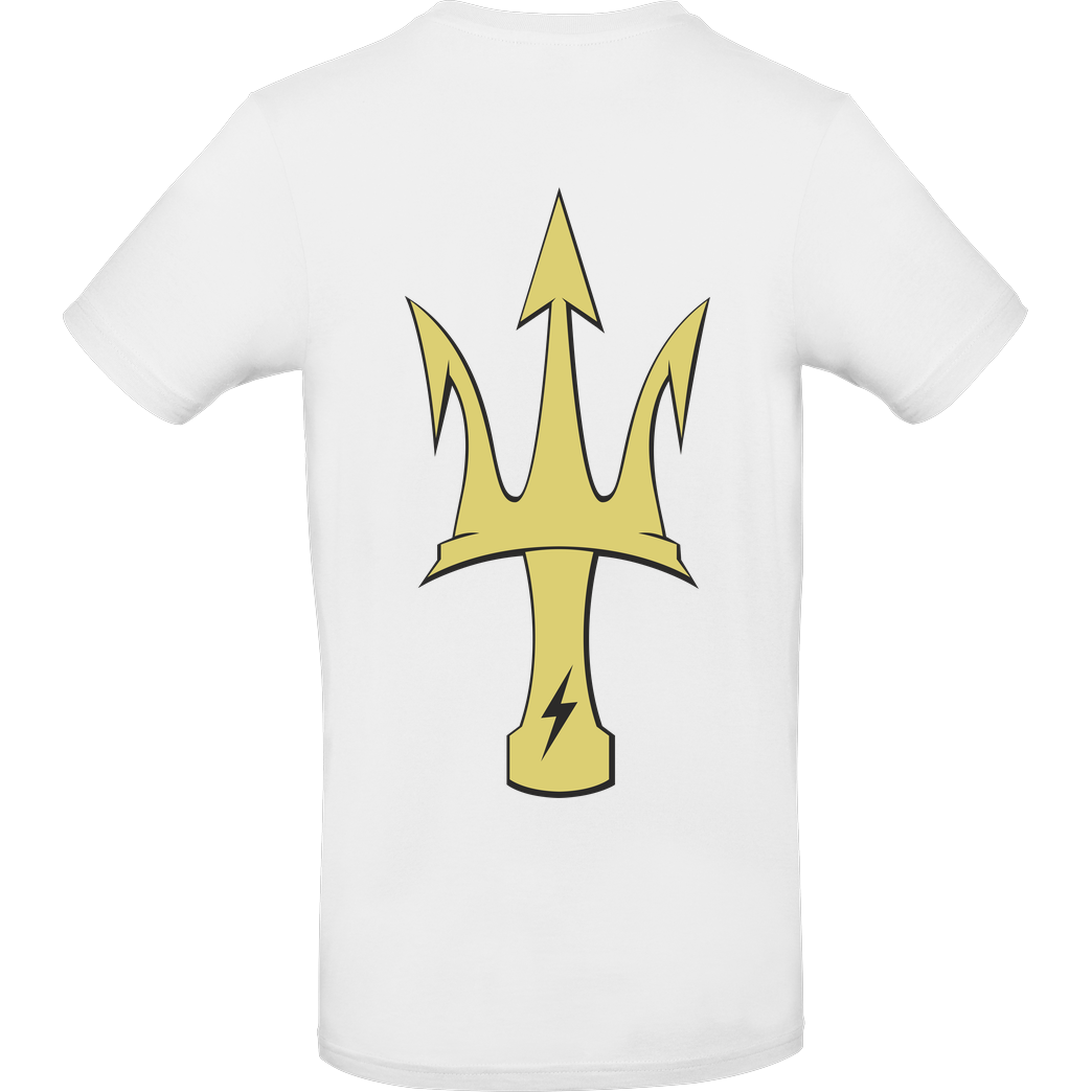 Marius.wbg - weoutmerch weoutmerch - First Edition - Gold Trident T-Shirt B&C EXACT 190 -  White