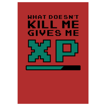 What doesn't Kill Me Art Print red