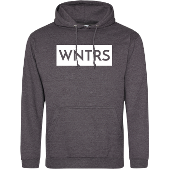 WNTRS - Punched Out Logo JH Hoodie - Dark heather grey
