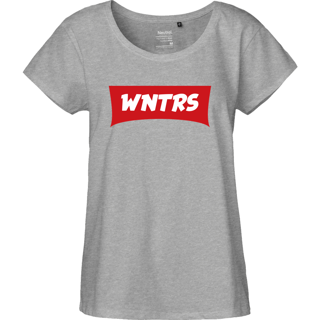 WNTRS WNTRS - Red Label T-Shirt Fairtrade Loose Fit Girlie - heather grey