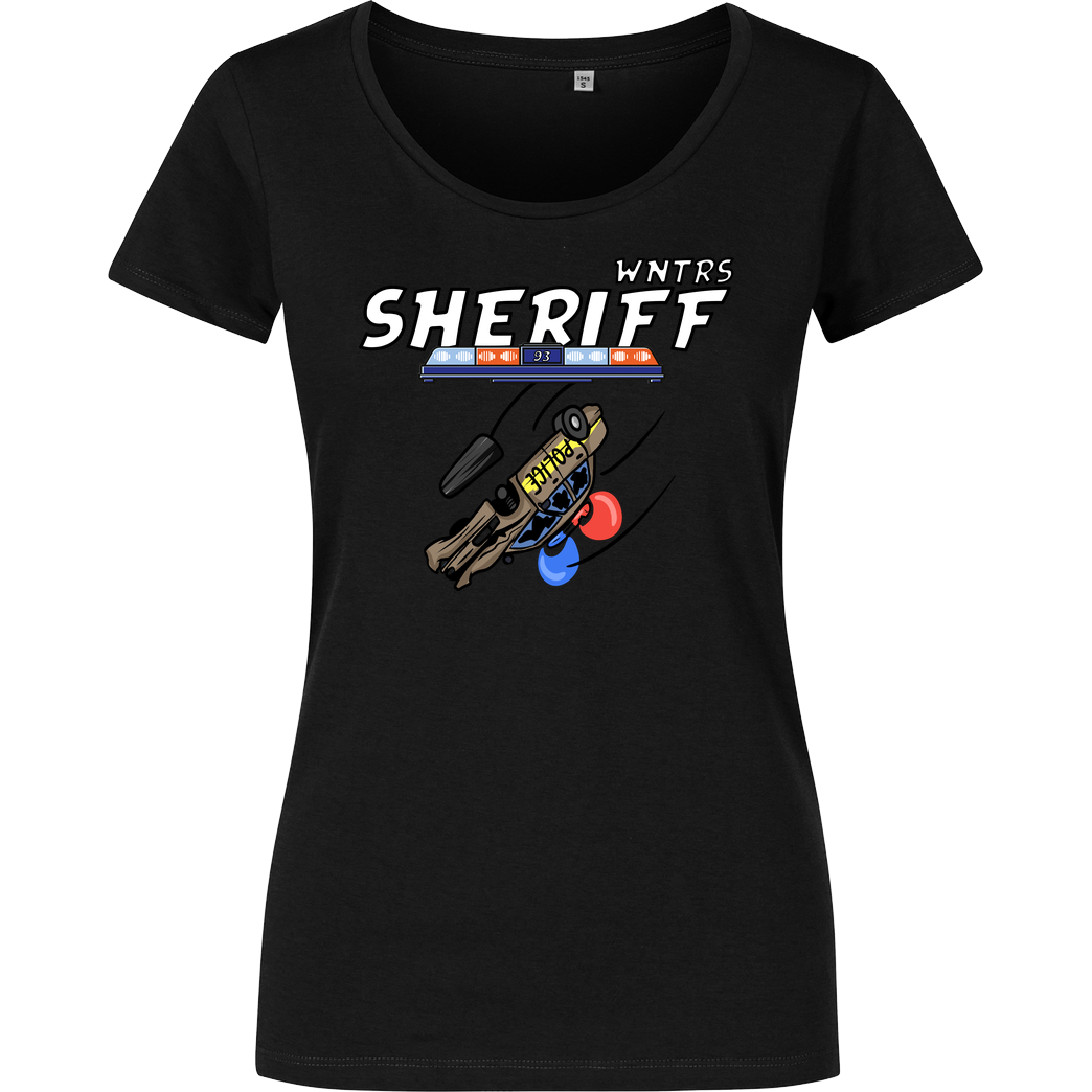 WNTRS WNTRS - Sheriff Car T-Shirt Girlshirt schwarz