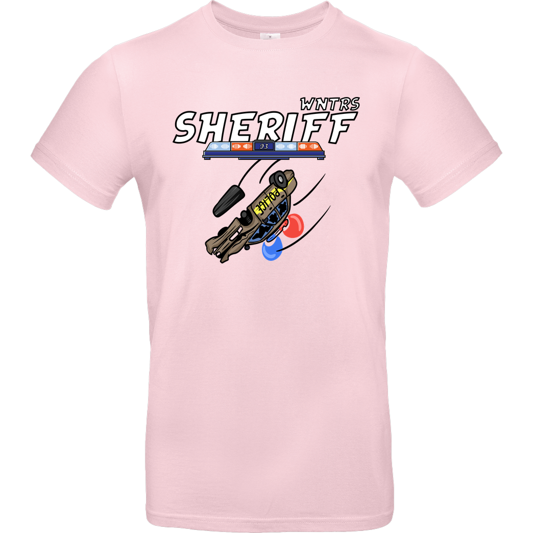 WNTRS WNTRS - Sheriff Car T-Shirt B&C EXACT 190 - Light Pink