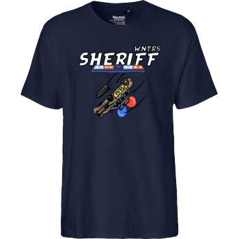 WNTRS - Sheriff Car Fairtrade T-Shirt - navy