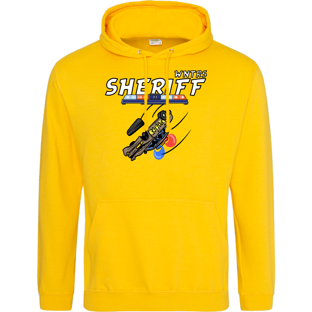 WNTRS WNTRS - Sheriff Car Sweatshirt JH Hoodie - Gelb
