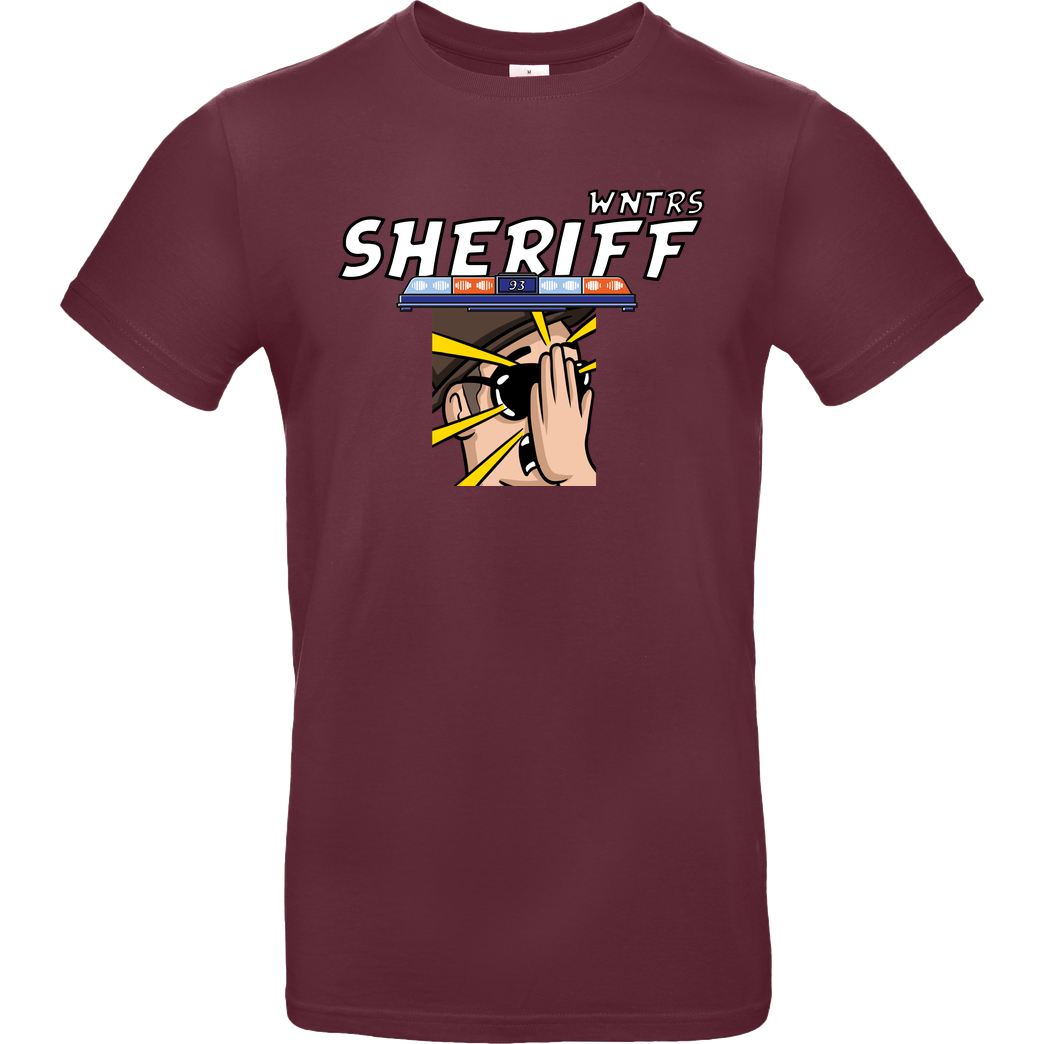 WNTRS WNTRS - Sheriff Fail T-Shirt B&C EXACT 190 - Burgundy