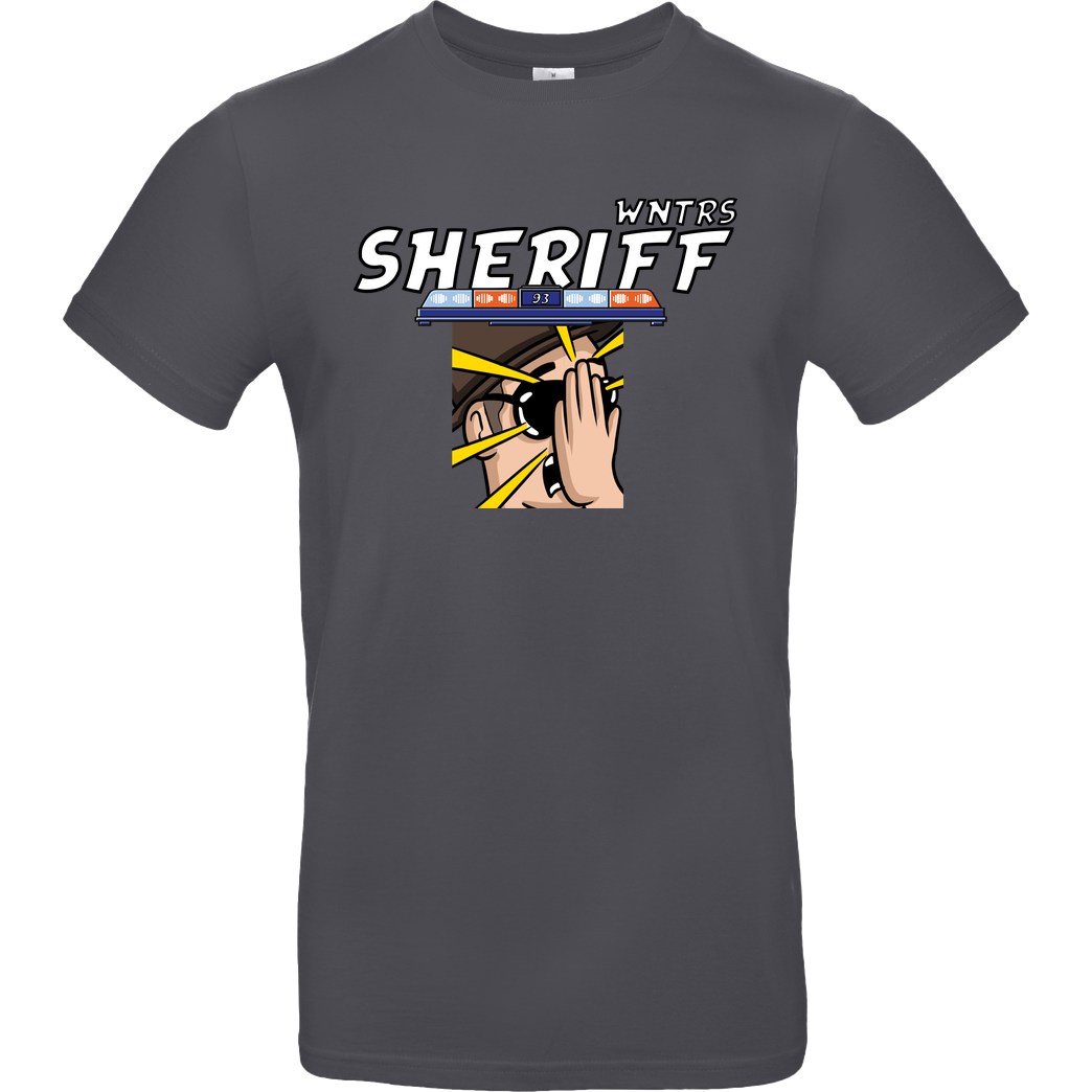 WNTRS WNTRS - Sheriff Fail T-Shirt B&C EXACT 190 - Dark Grey