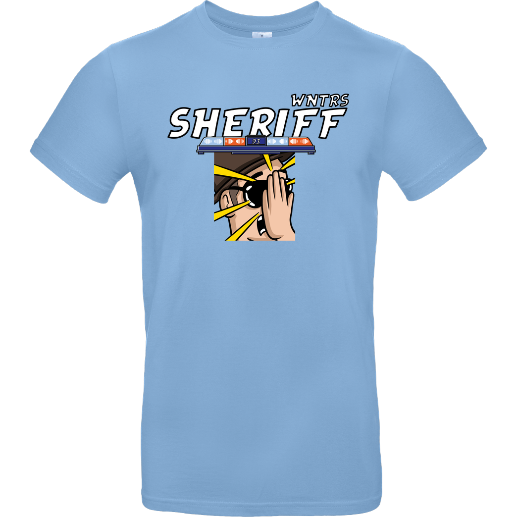 WNTRS WNTRS - Sheriff Fail T-Shirt B&C EXACT 190 - Sky Blue
