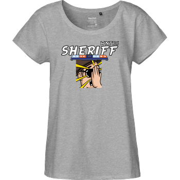 WNTRS - Sheriff Fail Fairtrade Loose Fit Girlie - heather grey