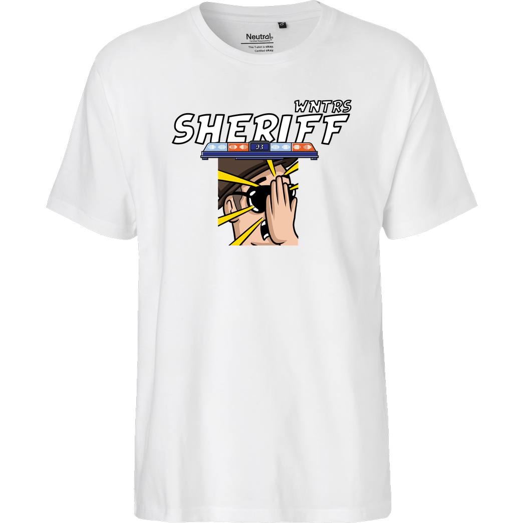 WNTRS WNTRS - Sheriff Fail T-Shirt Fairtrade T-Shirt - white