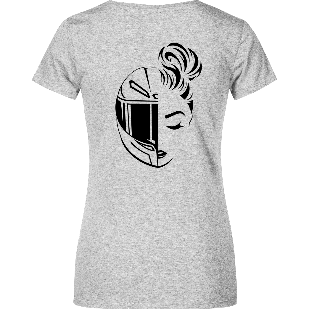 XeniaR6 XeniaR6 - Sportler-Logo T-Shirt Girlshirt heather grey