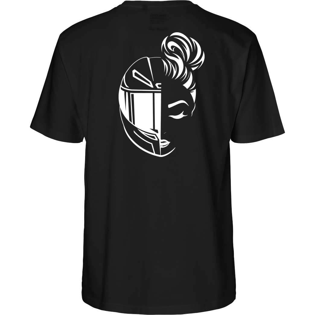 XeniaR6 XeniaR6 - Sportler-Logo T-Shirt Fairtrade T-Shirt - black
