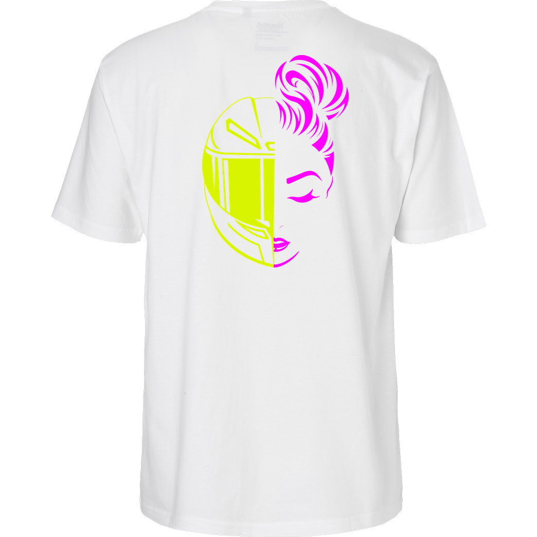 XeniaR6 XeniaR6 - Sportler-Logo T-Shirt Fairtrade T-Shirt - white