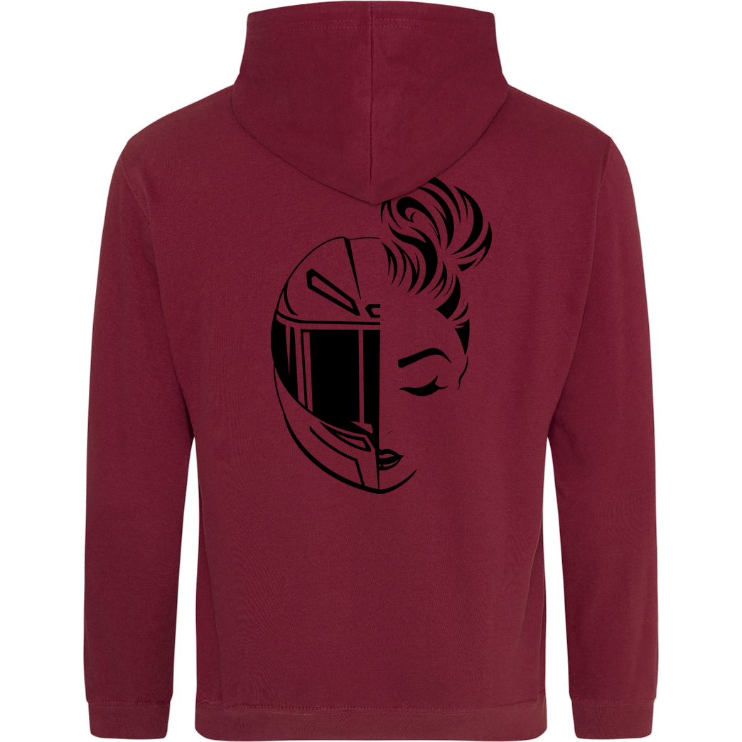 XeniaR6 XeniaR6 - Sportler-Logo Sweatshirt JH Hoodie - Bordeaux