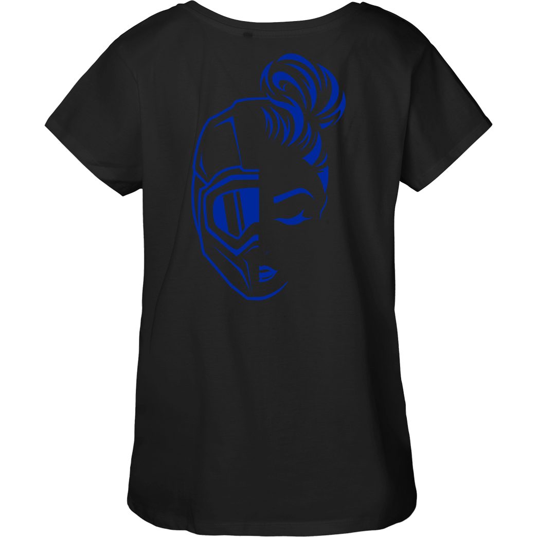 XeniaR6 XeniaR6 - Sumo-Logo T-Shirt Fairtrade Loose Fit Girlie - black