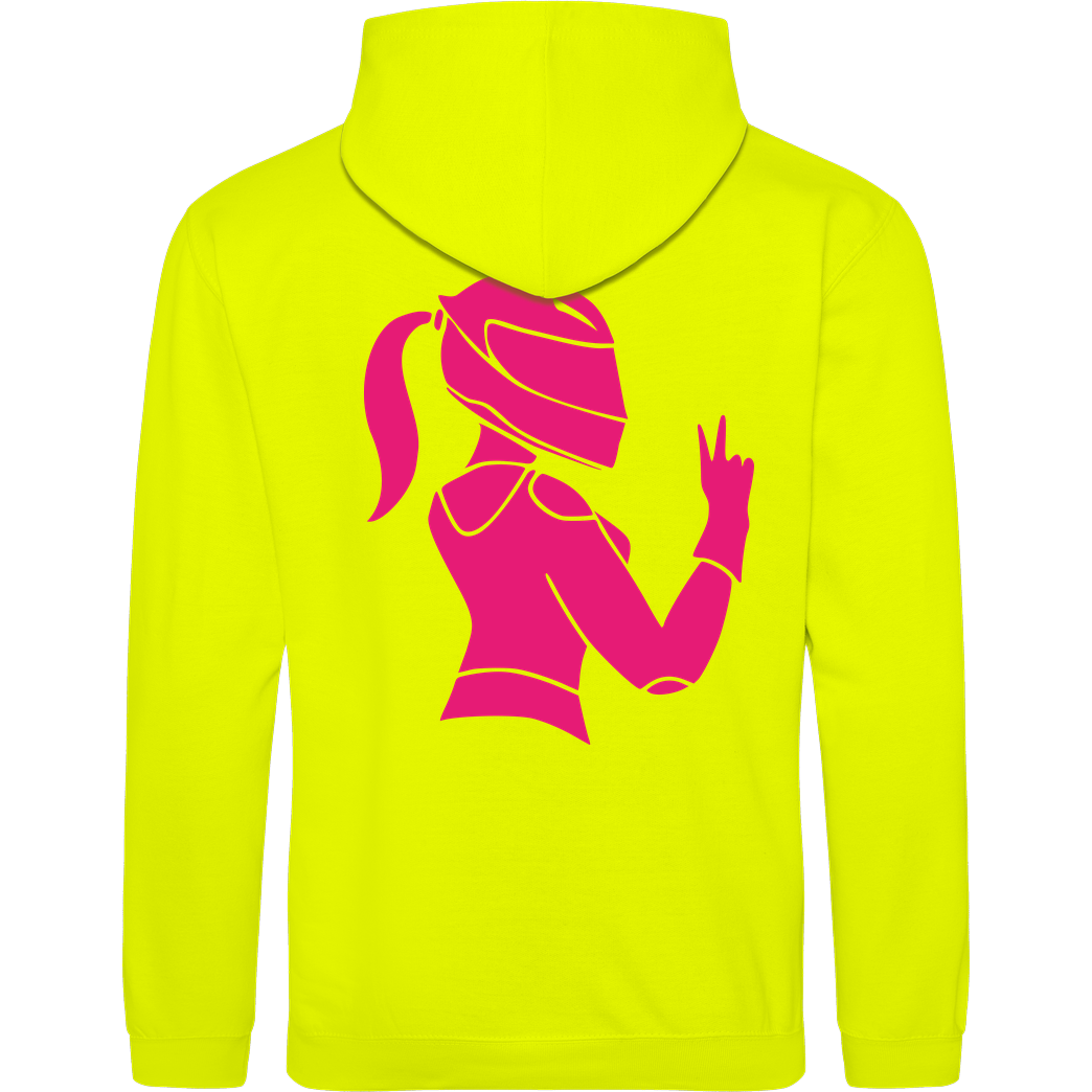 XeniaR6 XeniaR6 - Woman Silhouette Sweatshirt JH Hoodie - Neon Gelb
