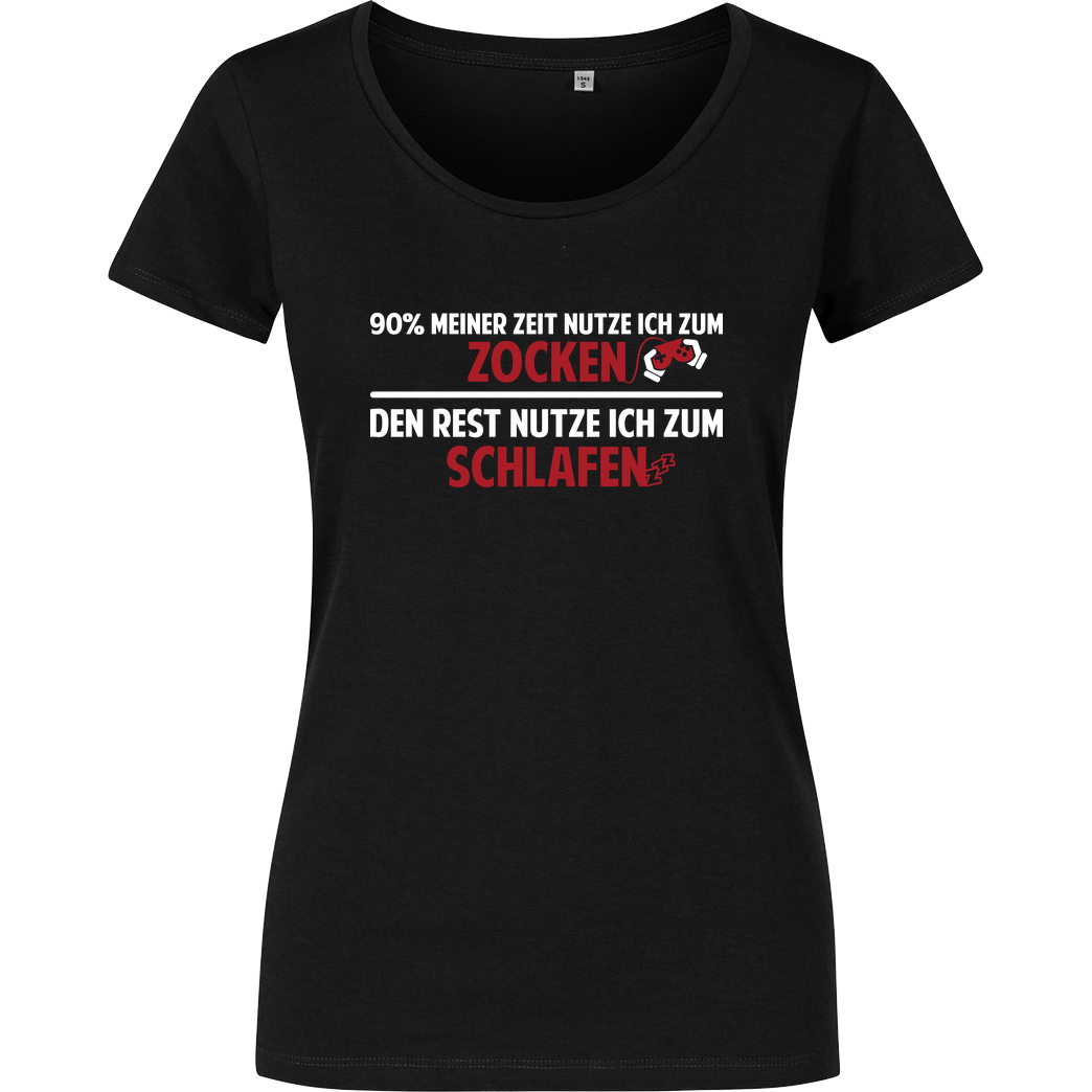 IamHaRa Zocker Zeit T-Shirt Girlshirt schwarz